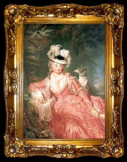 framed  anna dorothea therbusch Portrait of Wilhelmine Encke, ta009-2
